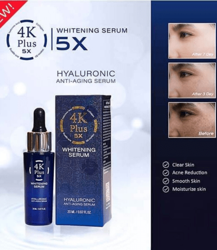 4K Plus 5X Whitening 20ml Serum Price In Pakistan