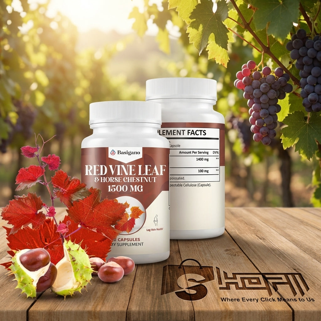 Basigano Red Vine Leaf & Horse Chestnut Extract In Pakistan