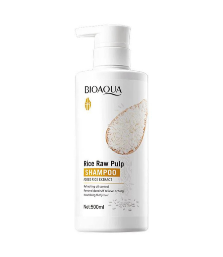 Bioaqua Rice Raw Pulp Removal Dandruff Shampoo in Pakistan