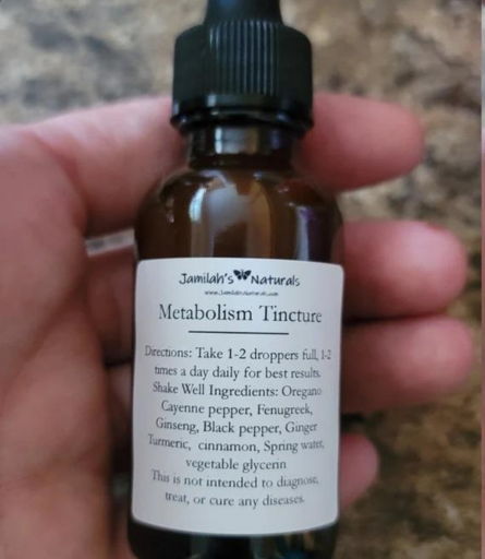 Jamilahs Natural Metabolism Tincture