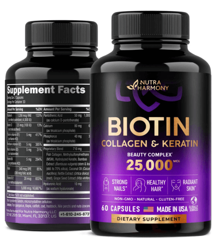 Nutra Harmony Biotin Collagen & Keratin Capsule