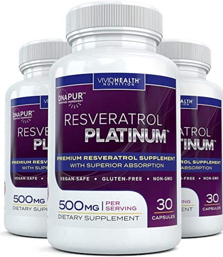Vivid Health Nutrition Resveratrol Platinum
