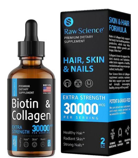 Raw Science Biotin & Collagen Supplement