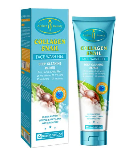 Aichun Beauty Collagen Snail Face Wash Gel