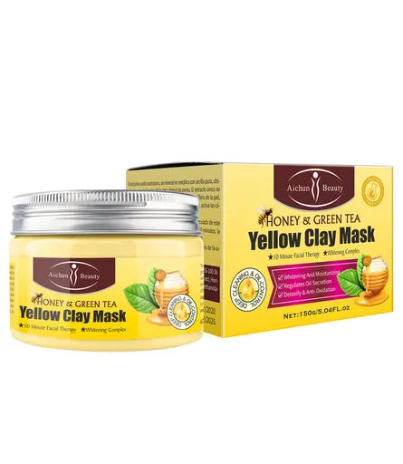 Aichun Beauty Honey And Green Tea Yellow Clay Mask