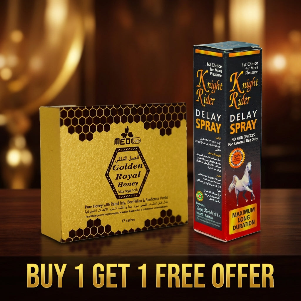 Buy Golden Royal Honey and Knight Rider Delay Spray Free