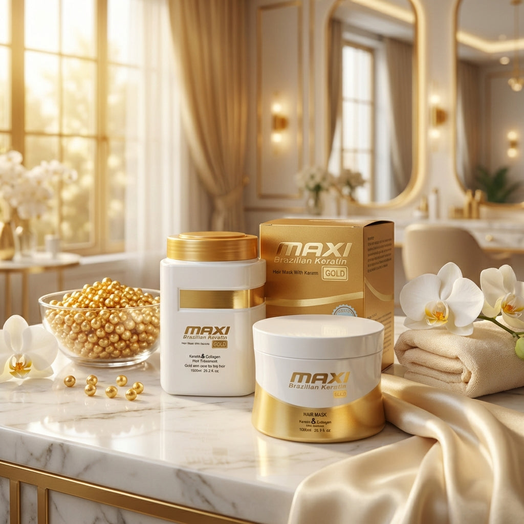 Maxi Brazilian Gold Keratin & Collagen Hair Mask ...
