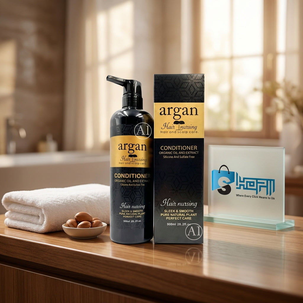 Argan Hair Nursing Sleek & Smooth Shampoo (900ml)
