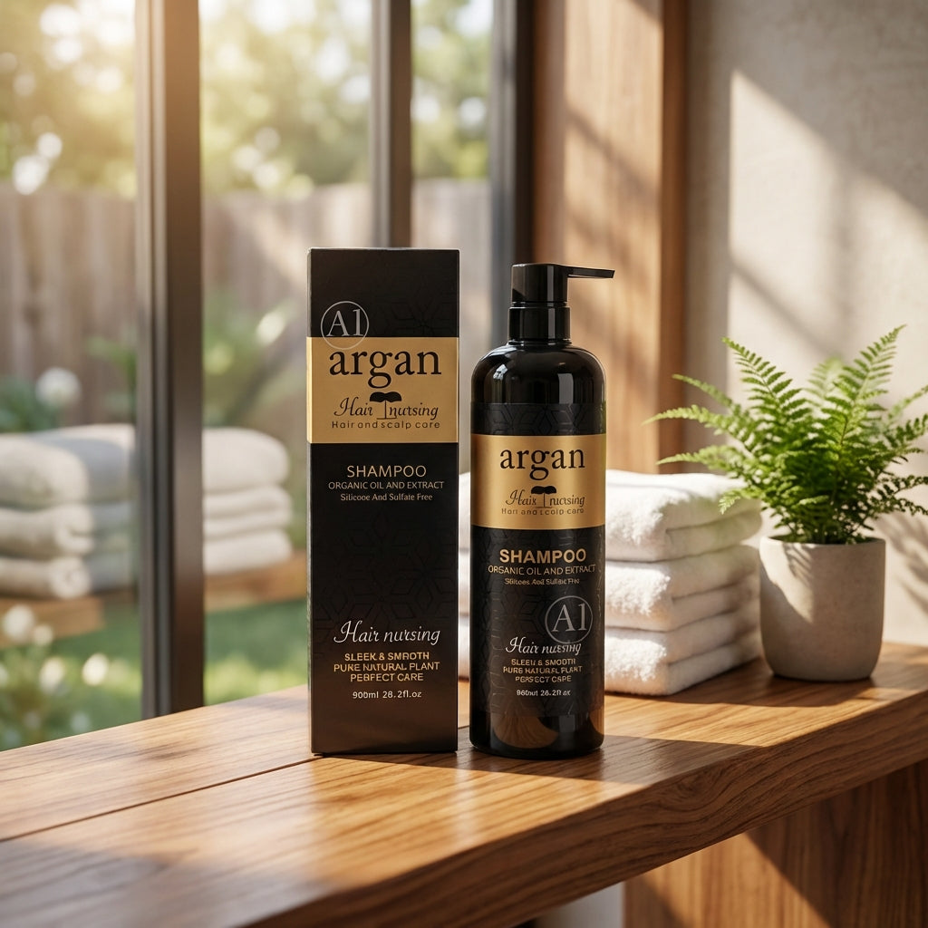 Argan Hair Nursing Sleek&Smooth Shampoo 900ml