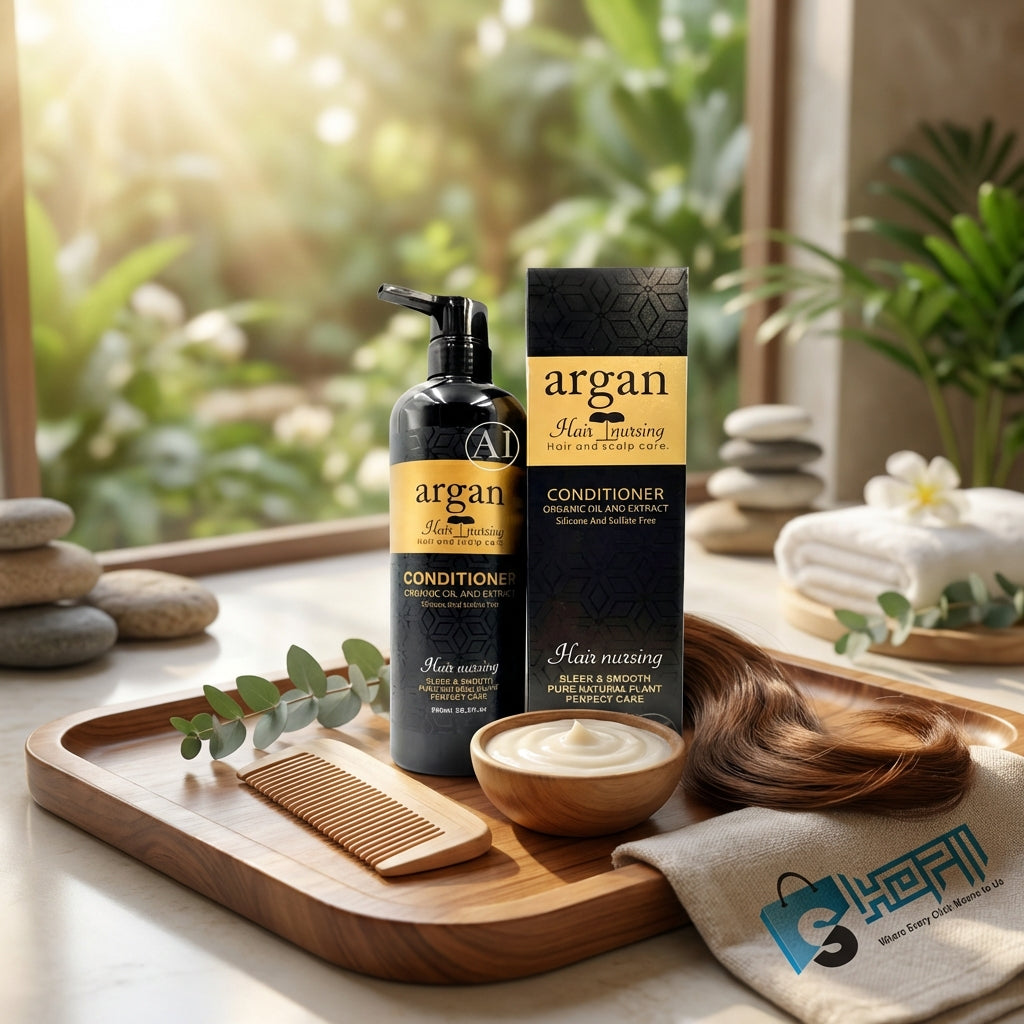 Argan Hair Nursing Sleek & Smooth Shampoo (900ml)
