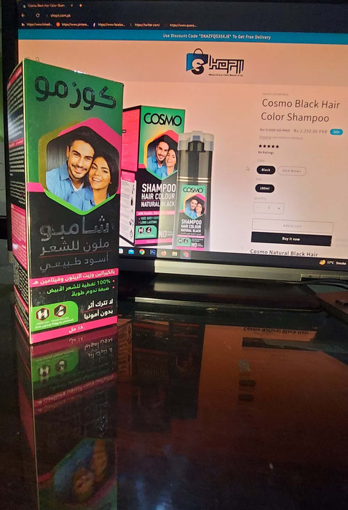 Cosmo Black Hair Color Shampoo