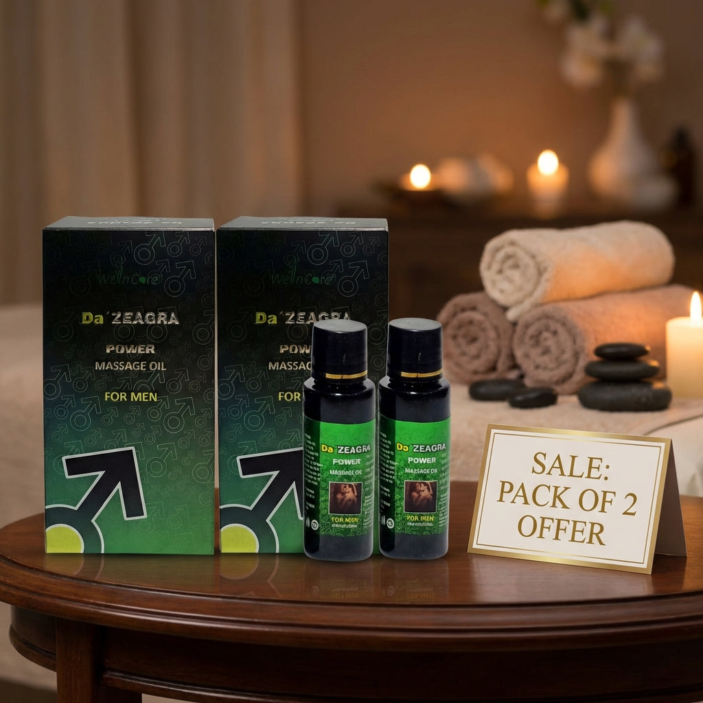 Da Zeagra Oil Herbal Massage Oil for Men