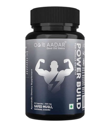 AADAR Power Build Ayurvedic Muscle Gain Capsules