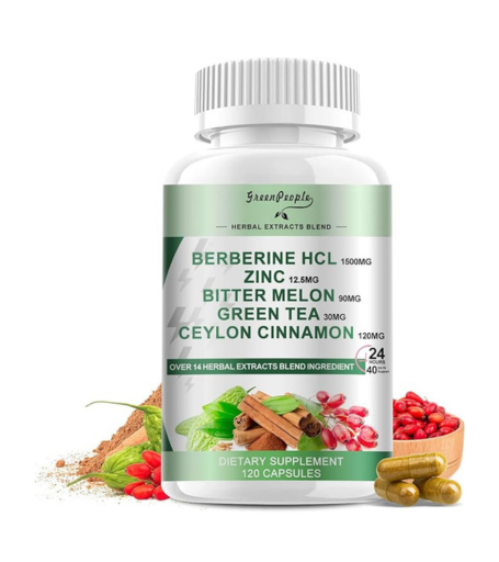 Berberine Supplement with Ceylon Cinnamon 1500mg  Capsules in Pakistan
