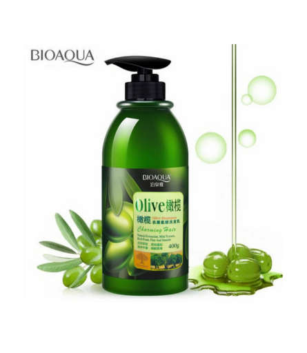 Bioaqua Natural Extraction Olive Anti Dandruff Silky Shampoo 400ml