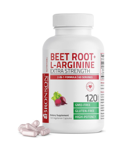 Bronson Beet Root + L-Arginine Nitric Oxide Production Capsules In Pakistan