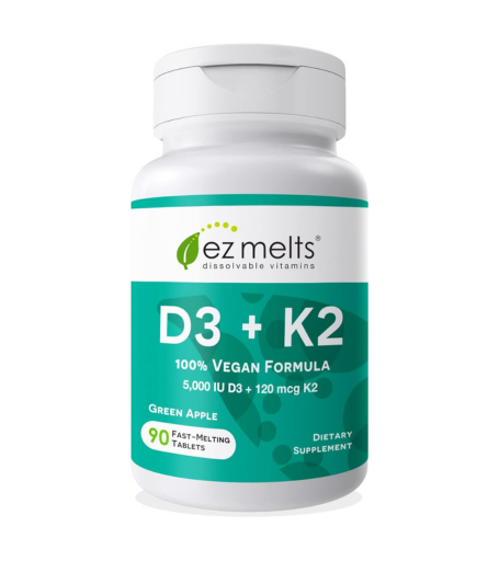 EZ Melts Dissolvable Vitamin D3 K2 5000 IU Tablets In Pakistan