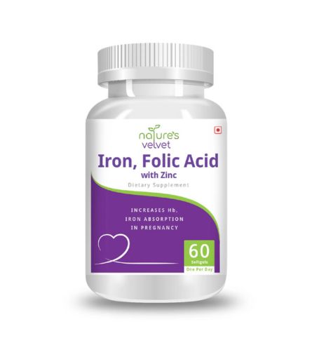 Nature's velvet Lifecare Iron & Folic Acid with Zinc
