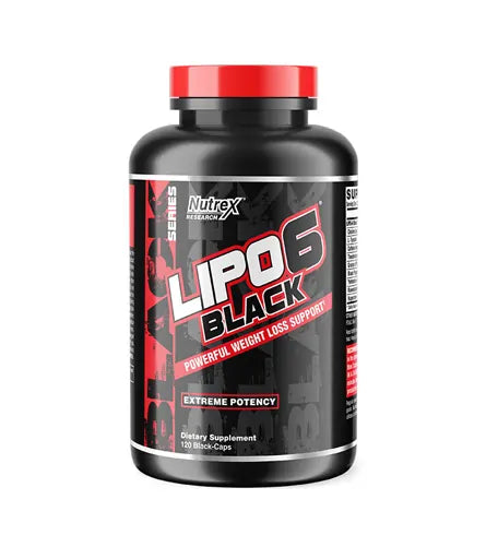 Nutrex Lipo 6 Black Capsules - Thermogenic Energizing Fat Burner Pills ...