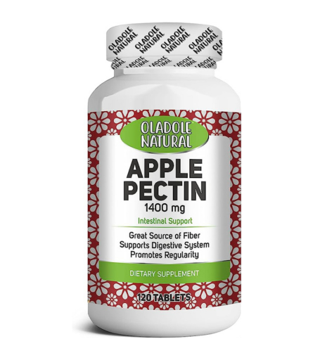 Oladole Natural Apple Pectin 1400mg Supplement