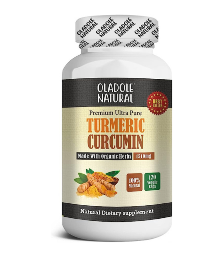 Oladole Natural Turmeric Curcumin Capsules