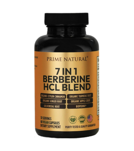 PRIME NATURAL Berberine HCl 600mg Capsules in Pakistan