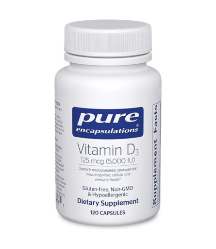 Pure Encapsulations Vitamin D3 125 mcg