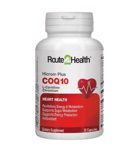 Route 2 Health Hicrom Plus COQ10 Capsules