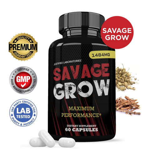 Savage Grow Men’s Health Supplement 1484mg Capsules In Pakistan
