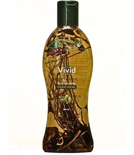 Vivid Olive & Almond Herbal Hair Oil