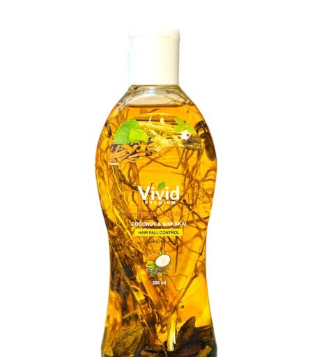 Vivid Coconut & Shikakai Herbal Hair Oil