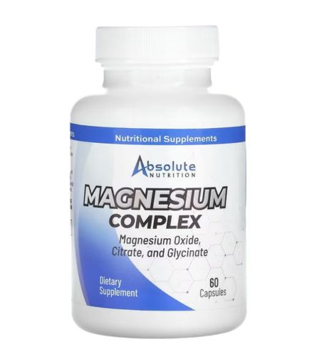 Absolute Nutrition, Magnesium Complex, 60 Capsules (250 mg per Capsule)
