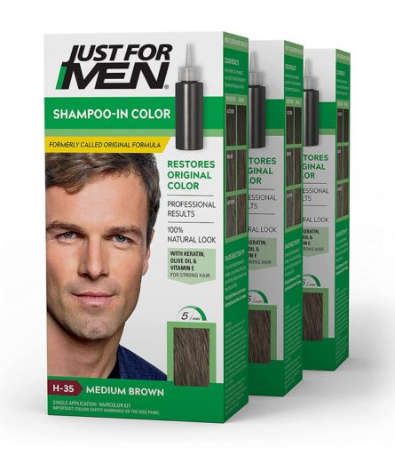 Just For Men Shampoo In Hair Color