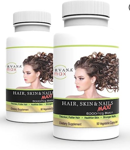 Purvana Max Hair Skin And Nails Supplement