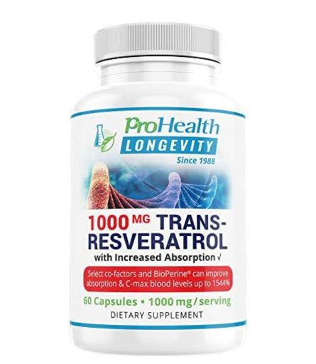 Pro Health Longevity 1000 mg Trans Resveratrol