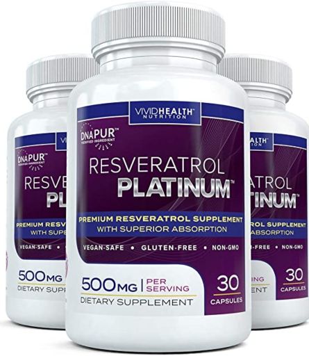 Vivid Health Nutrition Resveratrol Platinum