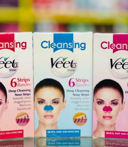 Cleansing Veet Shine Nose Strips