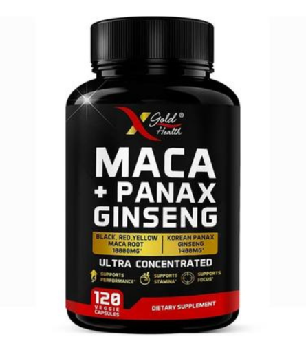 X Gold Health Maca Plus Panax Ginseng Capsules