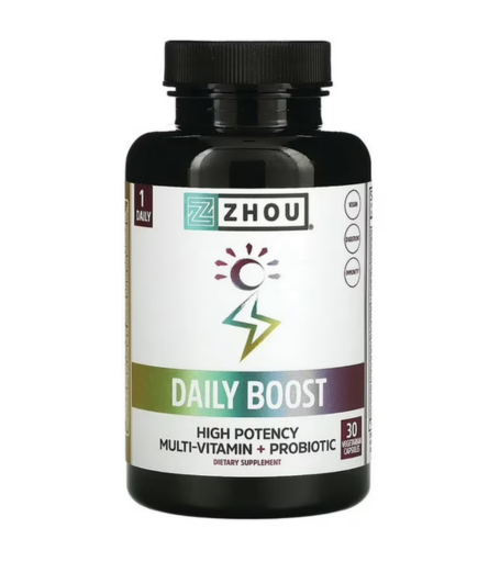 Zhou Nutrition Daily Boost Multivitamin with Probiotic Capsules In Pakistan