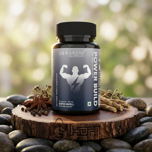 AADAR Power Build Ayurvedic Muscle Gain Capsules