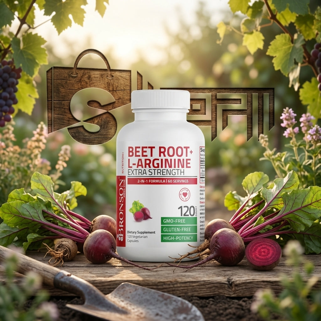 Bronson Beet Root + L-Arginine Nitric Oxide Production Capsules In Pakistan