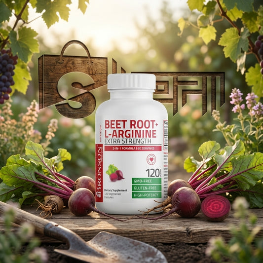 Bronson Beet Root + L-Arginine Nitric Oxide Production Capsules In Pakistan