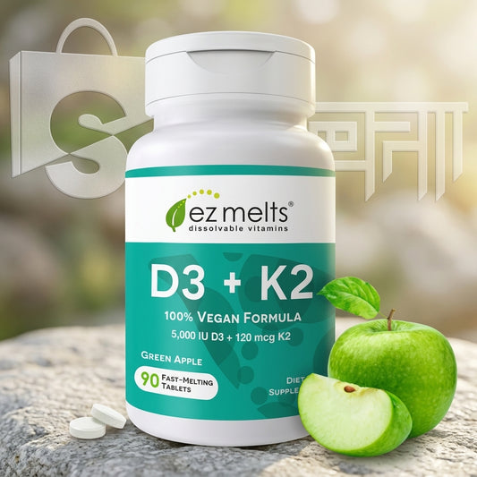 EZ Melts Dissolvable Vitamin D3 K2 5000 IU Tablets In Pakistan