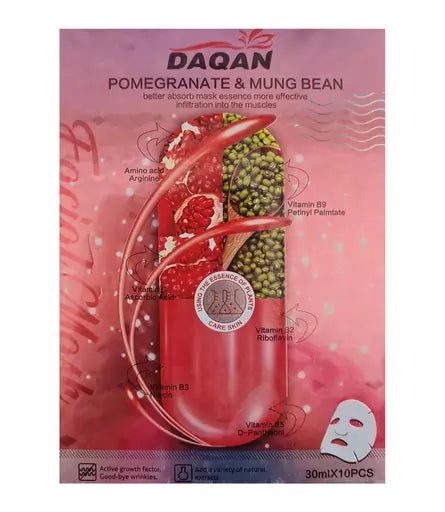 Daqan Pomegranate Mung Bean Facial Mask
