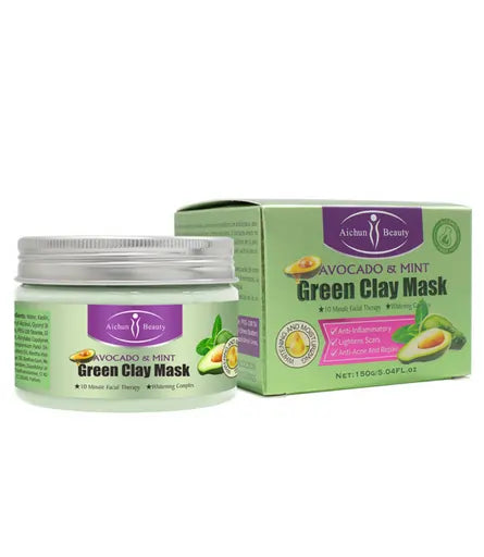 Aichun Beauty Avocado And Mint Green Clay Mask