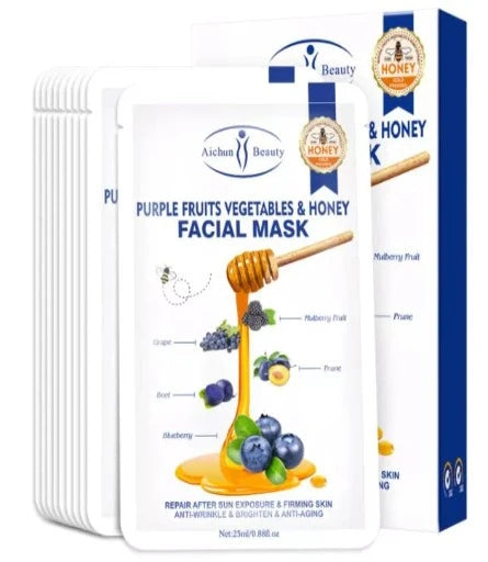Aichun Beauty Purple Fruit Vegetable Honey Mask